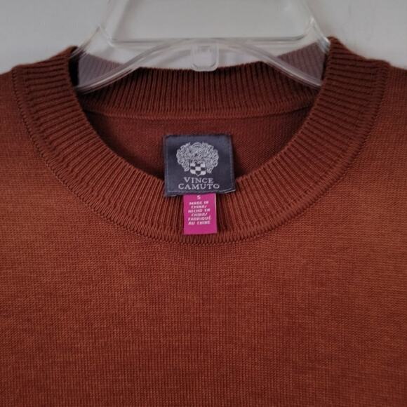 Vince Camuto Balloon Sleeve Sweater Dress Spice S NWT - Picture 3 of 4